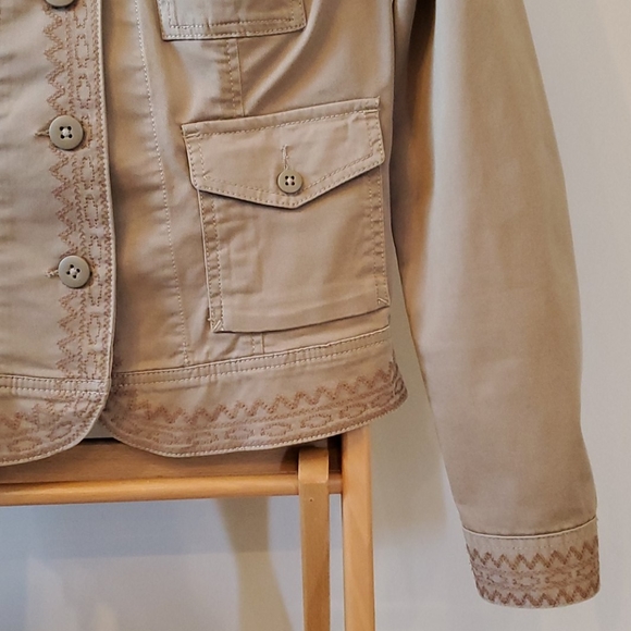 LUCKY BRAND Khaki Denim Jacket - Picture 9 of 10